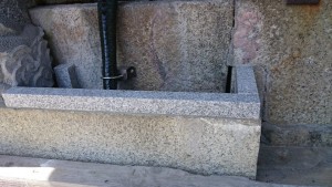 沙沙貴神社の龍の蛇口