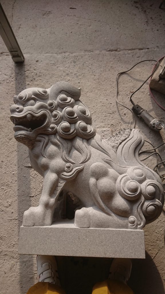 「岡崎型狛犬　彦根市久留美神社に奉納！！　32　　阿形仕上げ編　　」