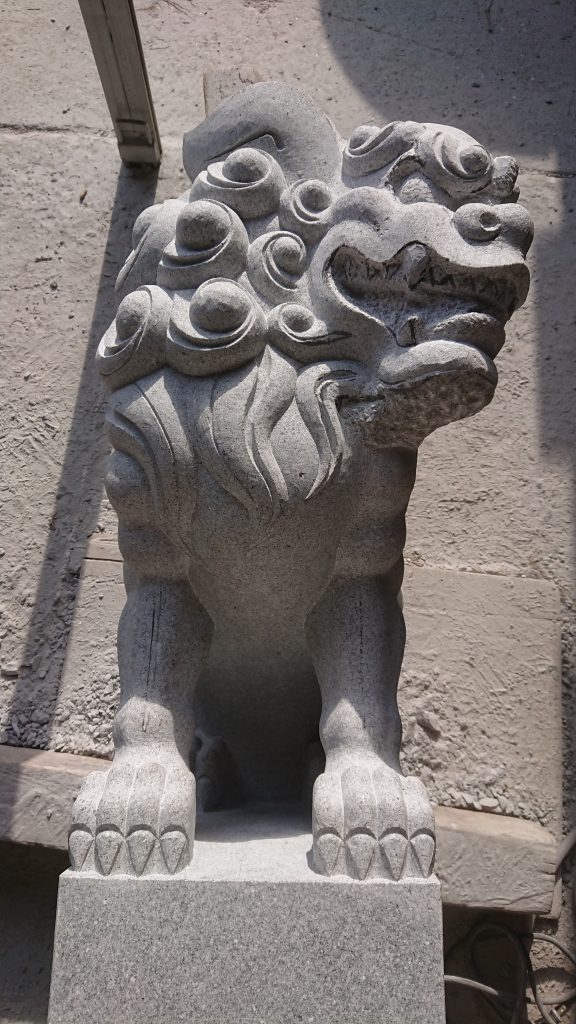 「岡崎型狛犬　彦根市久留美神社に奉納！！　　34　　阿形仕上げ顔編　　」