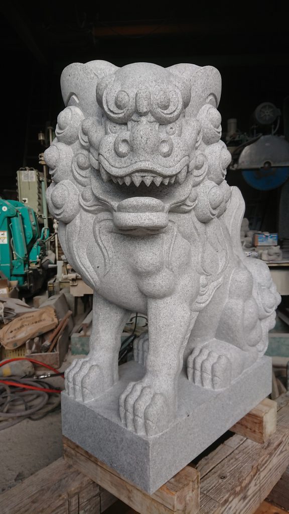 「岡崎型狛犬　彦根市久留美神社に奉納！！　　36　　吽型仕上げ編　　」