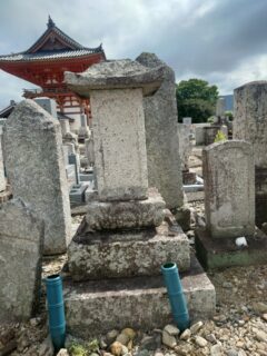 「墓石の据え直し工事をやって来た！」