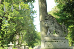 狛犬 近江八幡市安土町常楽寺 沙沙貴神社 表参道